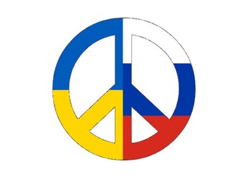 Peace Symbol Russland Ukraine